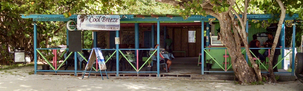 Cool Breeze Sports Bar and Restaurant on Jost Van Dyke in the British Virgin Islands